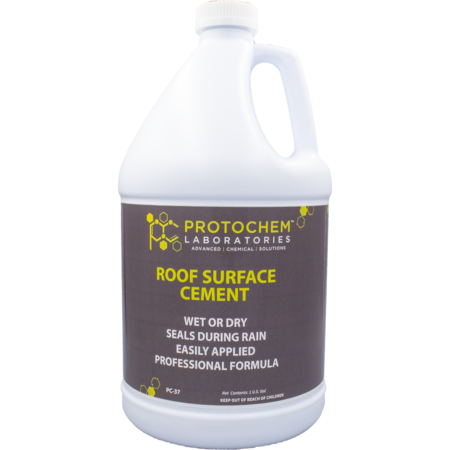 PROTOCHEM LABORATORIES Emergency Wet/Dry Surface Roof Cement, 1 gal., PK4 PC-37-1